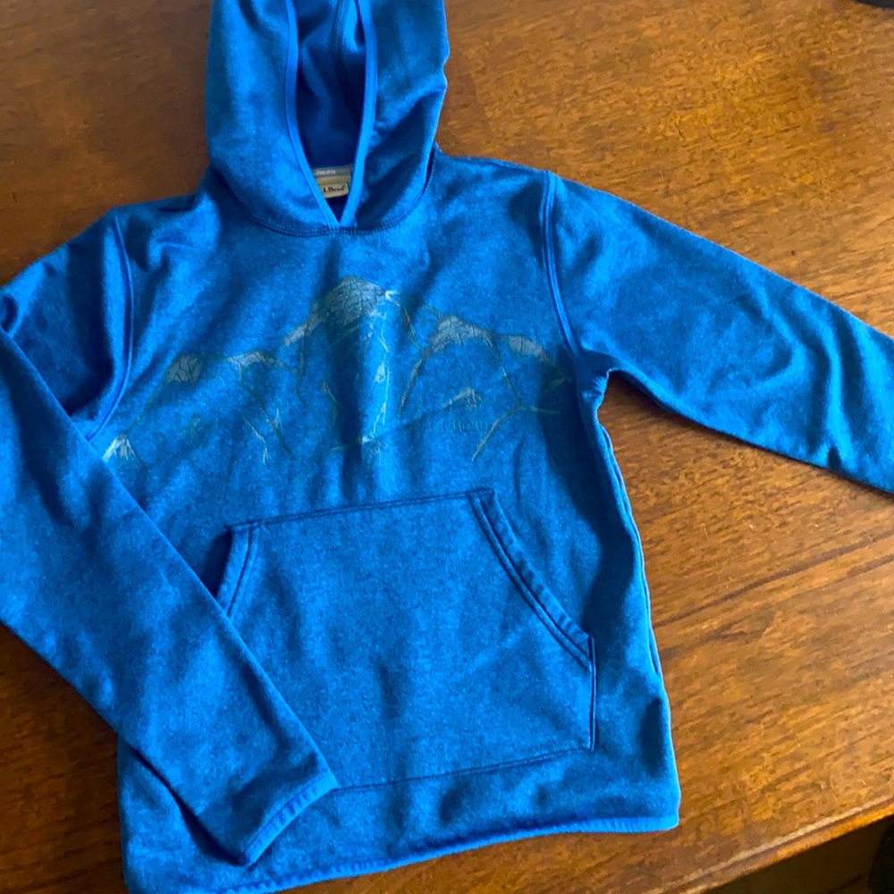 LL Bean fleece hoodie boys 8